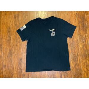 Nine Line Shirt Men L Black Graphic Flag Military Skull Valhalla Viking